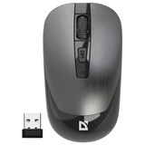 {{photo.Alt || photo.Description || 'Мышь беспроводная бесшумная DEFENDER Wave MM-995, USB, 3 кнопки+1 колесо-кнопка, оптическая, серая, 52993'}}
