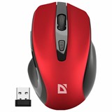 {{photo.Alt || photo.Description || 'Мышь беспроводная DEFENDER Prime MB-053, USB, 5 кнопок + 1 колесо-кнопка, оптическая, красная, 52052'}}