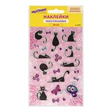 {{photo.Alt || photo.Description || 'Наклейки зефирные "Кошки", многоразовые, с блестками, 10х15 см, ЮНЛАНДИЯ, 661825'}}