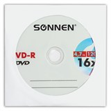 {{photo.Alt || photo.Description || 'Диск DVD-R SONNEN, 4,7 Gb, 16x, бумажный конверт (1 штука), 512576'}}