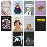 {{photo.Alt || photo.Description || 'Обложка для паспорта "Cool Mix", два кармана, 10 дизайнов ассорти, цветной принт, ПВХ, STAFF, 238340'}}