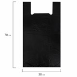 {{photo.Alt || photo.Description || 'Пакет "майка" КОМПЛЕКТ 100 штук, 38+20х70, ПНД черный, 18 мкм, LAIMA, 700790'}}