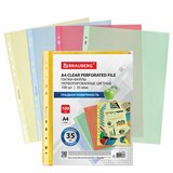 {{photo.Alt || photo.Description || 'Папки-файлы перфорированные ЦВЕТНЫЕ ассорти А4 BRAUBERG, комплект 100 шт., гладкие, 35 мкм, 272679'}}