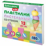 {{photo.Alt || photo.Description || 'Пластилин классический пастельные цвета BRAUBERG KIDS, 12 цветов, 180 грамм, стек, 106681'}}