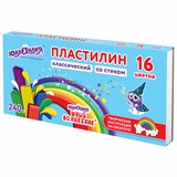 {{photo.Alt || photo.Description || 'Пластилин классический ЮНЛАНДИЯ "ЮНЫЙ ВОЛШЕБНИК", 16 цветов, 240 грамм, СО СТЕКОМ, ВЫСШЕЕ КАЧЕСТВО, 106430'}}