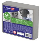 {{photo.Alt || photo.Description || 'Пластилин скульптурный BRAUBERG ART CLASSIC, серый, 0,5 кг, мягкий, 106513'}}