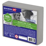 {{photo.Alt || photo.Description || 'Пластилин скульптурный BRAUBERG ART CLASSIC, серый, 0,5 кг, твердый, 106517'}}