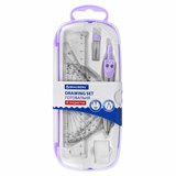 {{photo.Alt || photo.Description || 'Готовальня BRAUBERG SCHOOL KIT, 8 предметов, циркуль 115 мм, чертежные принадлежности, лавандовый цвет, 210703'}}