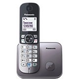 {{photo.Alt || photo.Description || 'Радиотелефон PANASONIC KX-TG6811RUM, память 50 номеров, АОН, повтор, спикерфон, полифония, 10-100 м, серый'}}