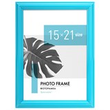 {{photo.Alt || photo.Description || 'Рамка 15х21 см небьющаяся, багет 17,5 мм, пластик, BRAUBERG "Colorful", голубая, 391237'}}