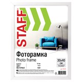 {{photo.Alt || photo.Description || 'Рамка 30х40 см, белая STAFF "Grand", багет 18 мм, стекло, МДФ, 391195'}}