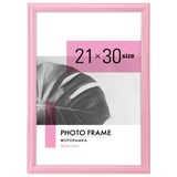 {{photo.Alt || photo.Description || 'Рамка 21х30 см небьющаяся, багет 17,5 мм, пластик, BRAUBERG "Colorful", розовая, 391248'}}