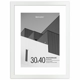 {{photo.Alt || photo.Description || 'Рамка 30х40 см с паспарту 21х30 см небьющаяся, багет 20 мм, пластик, BRAUBERG "New Age", белая, 391278'}}