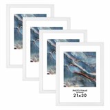 {{photo.Alt || photo.Description || 'Рамка 21х30 см небьющаяся, КОМПЛЕКТ 4 шт., багет 16 мм, МДФ, BRAUBERG "Basic", белая, 391258'}}