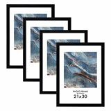 {{photo.Alt || photo.Description || 'Рамка 21х30 см небьющаяся, КОМПЛЕКТ 4 шт., багет 16 мм МДФ, BRAUBERG "Basic", черная, 391259'}}