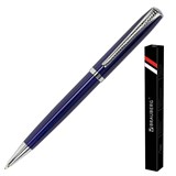 {{photo.Alt || photo.Description || 'Ручка подарочная шариковая BRAUBERG "Cayman Blue", корпус синий, узел 1 мм, линия письма 0,7 мм, синяя, 141409'}}