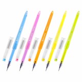 {{photo.Alt || photo.Description || 'Ручка гелевая BRAUBERG DIAMOND PASTEL, СИНЯЯ, корпус ассорти, игольчатый узел 0,5 мм, линия письма 0,25 мм, 144133'}}