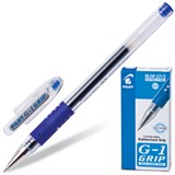 {{photo.Alt || photo.Description || 'Ручка гелевая с грипом PILOT "G-1 Grip", СИНЯЯ, корпус прозрачный, узел 0,5 мм, линия письма 0,3 мм, BLGP-G1-5'}}