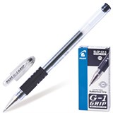 {{photo.Alt || photo.Description || 'Ручка гелевая с грипом PILOT "G-1 Grip", ЧЕРНАЯ, корпус прозрачный, узел 0,5 мм, линия письма 0,3 мм, BLGP-G1-5'}}