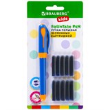 {{photo.Alt || photo.Description || 'Ручка перьевая с 10 сменными картриджами, иридиевое перо, BRAUBERG KIDS, 143955'}}