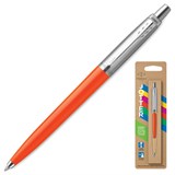 {{photo.Alt || photo.Description || 'Ручка шариковая PARKER "Jotter Orig Orange", корпус оранжевый, детали хром, блистер, синяя, 2076054'}}
