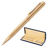 {{photo.Alt || photo.Description || 'Ручка подарочная шариковая GALANT "Graven Gold", корпус золотистый с гравировкой, золотистые детали, пишущий узел 0,7 мм, синяя, 140466'}}