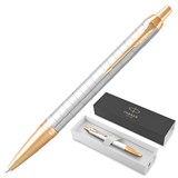 {{photo.Alt || photo.Description || 'Ручка шариковая PARKER "IM Premium Pearl GT", жемчужный лак, позолота, синяя, 2143643'}}