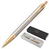 {{photo.Alt || photo.Description || 'Ручка шариковая PARKER "IM Premium Warm Silver GT", корпус матовое серебро, позолота, синяя, 1931687'}}