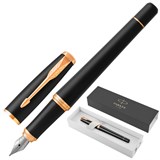 {{photo.Alt || photo.Description || 'Ручка перьевая PARKER "Urban Core Muted Black GT", черный матовый лак, позолота, синяя, 1931593'}}
