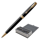 {{photo.Alt || photo.Description || 'Ручка шариковая PARKER "Sonnet Core Lacquer Black GT", корпус черный глянцевый лак, позолоченные детали, черная, 1931497'}}