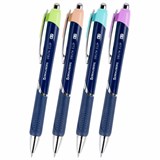 {{photo.Alt || photo.Description || 'Ручка шариковая автоматическая с грипом BRAUBERG DELTA CLIP, СИНЯЯ, ассорти, узел 0,7 мм, линия письма 0,35 мм,144201'}}