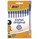 {{photo.Alt || photo.Description || 'Ручки шариковые BIC "Cristal Original", НАБОР 10 шт., СИНИЕ, узел 1 мм, линия письма 0,32 мм, пакет, 830863'}}
