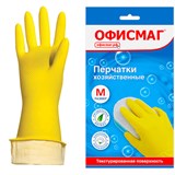 {{photo.Alt || photo.Description || 'Перчатки МНОГОРАЗОВЫЕ латексные ОФИСМАГ, хлопчатобумажное напыление, размер М (средний), желтые, вес 40 г, 604198'}}