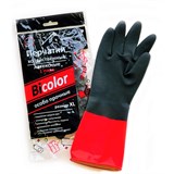 {{photo.Alt || photo.Description || 'Перчатки МНОГОРАЗОВЫЕ латексные BiColor черно-красные, хлопчатобумажное напыление, размер XL (очень большой), вес 70 г, КП, 139469'}}
