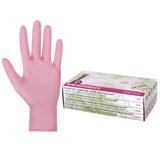 {{photo.Alt || photo.Description || 'Перчатки нитриловые смотровые SFM Supersoft PINK, 100 пар (200 шт.), размер M (средний), розовые'}}