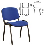 {{photo.Alt || photo.Description || 'Стул для персонала и посетителей BRABIX "Iso CF-005", черный каркас, ткань синяя с черным, 531974'}}