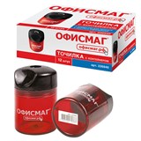 {{photo.Alt || photo.Description || 'Точилка ОФИСМАГ с контейнером, пластиковая, цилиндрическая, красная, 226940'}}