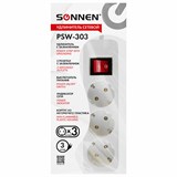 {{photo.Alt || photo.Description || 'Удлинитель сетевой SONNEN PSW-303, 3 розетки c заземлением, выключатель 10 А, 3 м, белый, 513660'}}