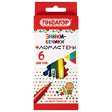 {{photo.Alt || photo.Description || 'Фломастеры ПИФАГОР "ЭНИКИ-БЕНИКИ", 6 цветов, вентилируемый колпачок, 151400'}}