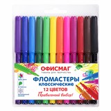 {{photo.Alt || photo.Description || 'Фломастеры ОФИСМАГ 12 цветов, КЛАССИЧЕСКИЕ, вентилируемый колпачок, ПВХ упаковка, 152500'}}