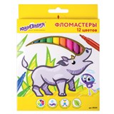 {{photo.Alt || photo.Description || 'Фломастеры ЮНЛАНДИЯ 12 цветов, "ЭКЗОТИКА", вентилируемый колпачок, картон, 151421'}}