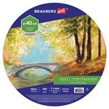 {{photo.Alt || photo.Description || 'Холст на картоне BRAUBERG ART CLASSIC, 40см, грунтованный, круглый, 100% хлопок, мелкое зерно,190624'}}