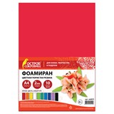 {{photo.Alt || photo.Description || 'Пористая резина/фоамиран А4, 2 мм, 10 листов, 10 цветов, яркие цвета, набор №1, ОСТРОВ СОКРОВИЩ, 660073'}}