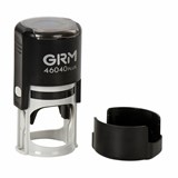 {{photo.Alt || photo.Description || 'Оснастка для печатей, оттиск D=40 мм, синий, GRM 46040, корпус черный, крышка, подушка, 120900004'}}