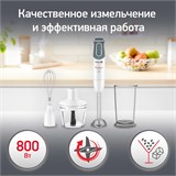 {{photo.Alt || photo.Description || 'Блендер погружной MOULINEX DD642132, 800 Вт, 10 скоростей, 3 насадки, стакан, белый/серый, 7211002804'}}