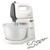 {{photo.Alt || photo.Description || 'Миксер PHILIPS HR3745/00 на подставке 450 Вт, 5 скоростей, 2 венчика, 2 крюка для теста, чаша, белый'}}