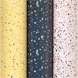 {{photo.Alt || photo.Description || 'Бумага упаковочная мелованная НАБОР 3 шт., "Terrazzo", 70х100 см, 3 дизайна, ЗОЛОТАЯ СКАЗКА, 592066'}}