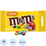 Драже M&amp;M`s с арахисом и молочным шоколадом, 45г 409452