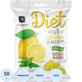 Карамель Малвикъ Diet Лимон&amp;Мята леденцов без сах на изомальте, 50г 2479537