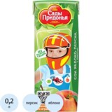 Сок Сады Придонья Яблоко-персик с мякотью, 0,2л 2095980